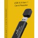 POWERTECH card reader PT-1112 για SD & micro SD, USB 3.2, 5Gbps, μαύρο