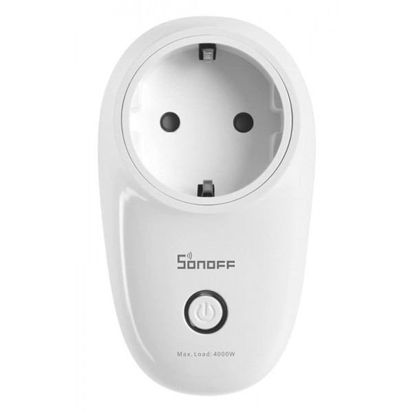 SONOFF smart αντάπτορας ρεύματος S26R2ZBTPF μονός, ZigBee, 4000W, λευκός - SONOFF