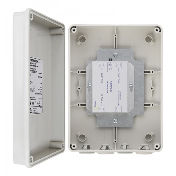 PULSAR extender EXT-POE3H με κυτίο, PoE, IP56 - Παρελκόμενα