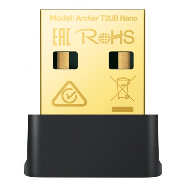 TP-LINK Nano Wi-Fi Bluetooth 4.2 USB Adapter Archer T2UB Nano, Ver. 1.0 - Κάρτες Δικτύου - USB Dongles