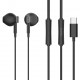 CELEBRAT earphones με μικρόφωνο D12, USB-C σύνδεση, Φ14.2mm, 1.2m, μαύρα