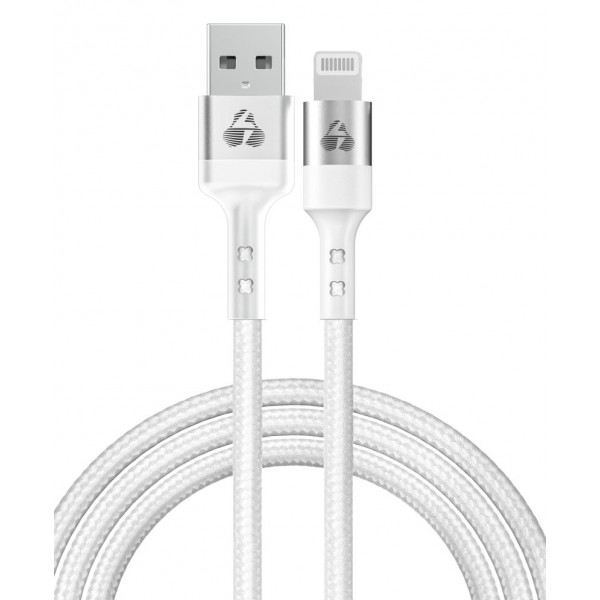 POWERTECH καλώδιο USB σε Lightning PTR-0126, 12W, copper, 1m, λευκό - USB