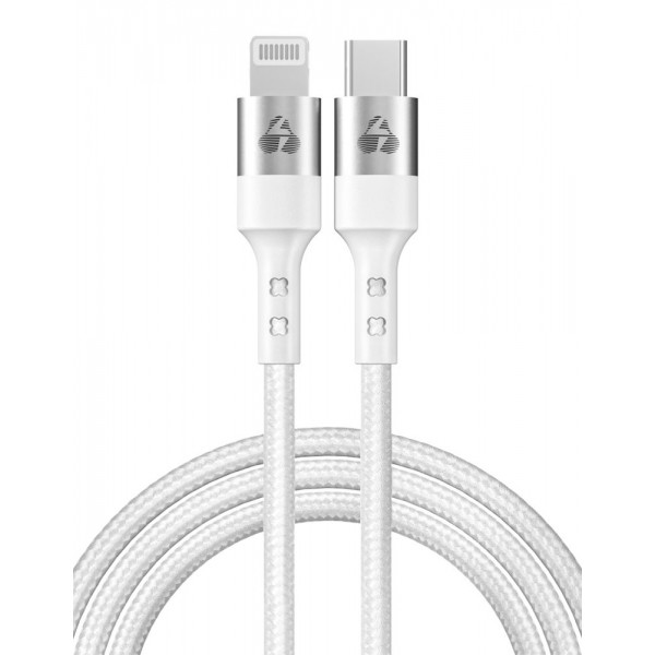 POWERTECH καλώδιο USB-C σε Lightning PTR-0127, PD 20W, copper, 1m, λευκό - Powertech