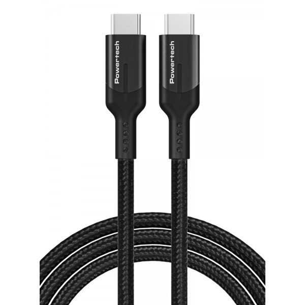 POWERTECH καλώδιο USB-C PTR-0140, PD 240W 5A, copper, 1m, μαύρο - Powertech
