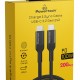 POWERTECH καλώδιο USB-C PTR-0136, PD 100W, 20Gbps, copper, 1m, μαύρο