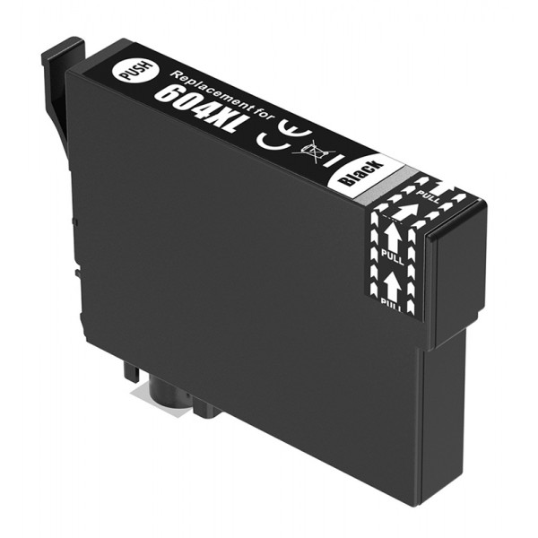 Συμβατό Inkjet για Epson, T604XL, 12ml, μαύρο - ink Epson