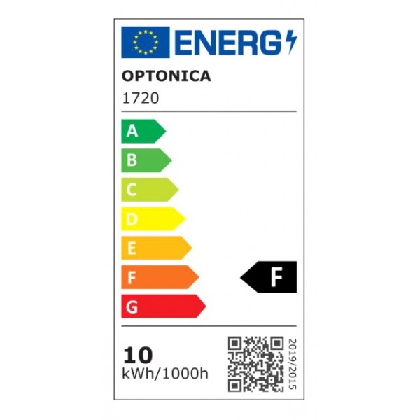 OPTONICA LED λάμπα A60 1720, 10W, 2700K, E27, 950lm - Λάμπες