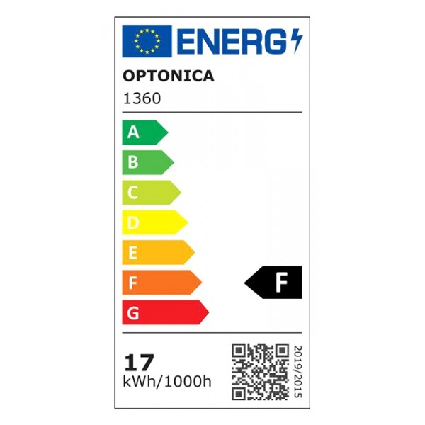 OPTONICA LED λάμπα A60 1360, 17W, 6000K, E27, 1710lm - Λάμπες