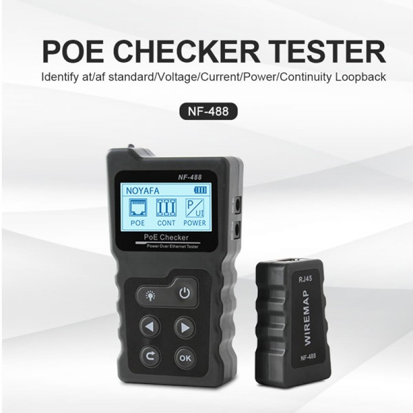 NOYAFA tester καλωδίων δικτύου NF-488 για RJ45 PoE - NOYAFA