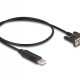 DELOCK καλώδιο USB σε RS-232 66461, 921.6Kbps, 50cm, μαύρο
