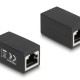 DELOCK σύνδεσμος RJ45 88003, θηλυκό σε θηλυκό, Cat.6, μαύρος