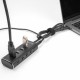 DELOCK USB hub 64233 με διακόπτες, 4 θυρών, 10Gbps, USB-C σύνδεση, μαύρο