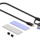 DELOCK θήκη για M.2 NVMe PCIe/SATA SSD 42019, tool free, 10Gbps, μαύρη