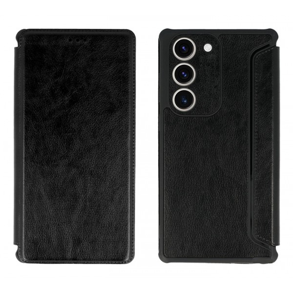 POWERTECH θήκη Razor Leather MOB-1913 για Samsung Galaxy S23 Plus, μαύρη - Powertech