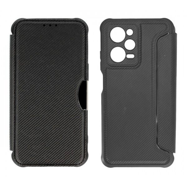POWERTECH θήκη Razor Carbon MOB-1910, Xiaomi Note 12 Pro/X5 Pro, μαύρη - Powertech