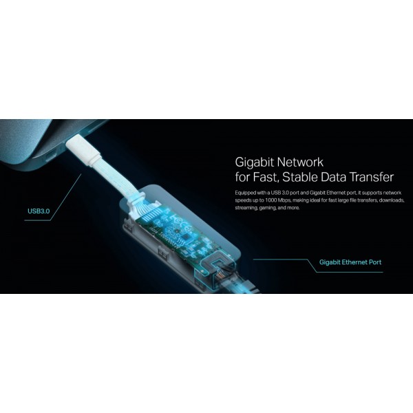 TP-LINK αντάπτορας δικτύου UE300C, USB-C, 1000Mbps Ethernet, Ver. 2.0