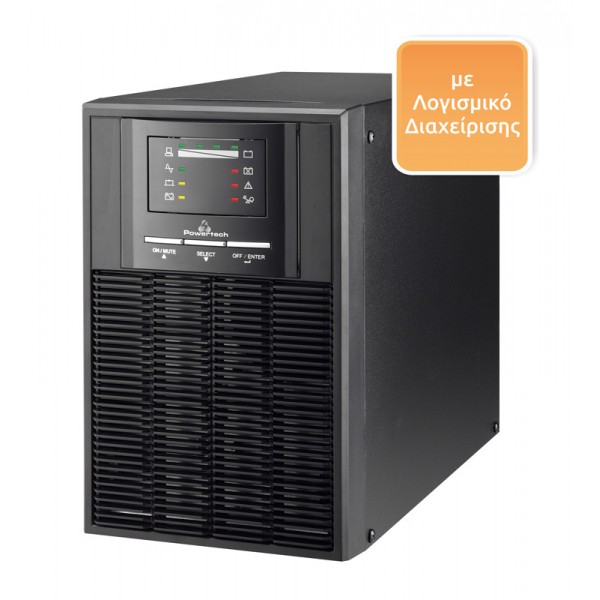POWERTECH UPS On Line PT-1000, 1000VA/700WATT - UPS - Σταθεροποιητές