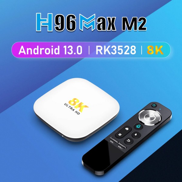 H96 TV Box Μ2, 8K, RK3528, 4/64GB, WiFi, Bluetooth, Android 13 - TV Box