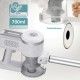 BRUNO ηλεκτρική σκούπα 2 σε 1 BRN-0133, 600W, λευκή-ασημί