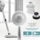 BRUNO ηλεκτρική σκούπα 2 σε 1 BRN-0133, 600W, λευκή-ασημί