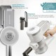 BRUNO ηλεκτρική σκούπα 2 σε 1 BRN-0133, 600W, λευκή-ασημί