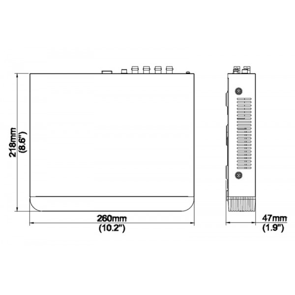 UNIARCH XVR υβριδικό καταγραφικό XVR-104G3, H.265/H.264, 5MP, 4 κανάλια UNIARCH XVR υβριδικό καταγραφικό XVR-104G3, H.265/H.264, 5MP, 4 κανάλια