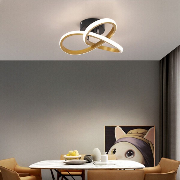 POWERTECH LED φωτιστικό οροφής HLL-0115, 18W, 4000K, 26x26x12cm, χρυσό - Φωτιστικά Οροφής