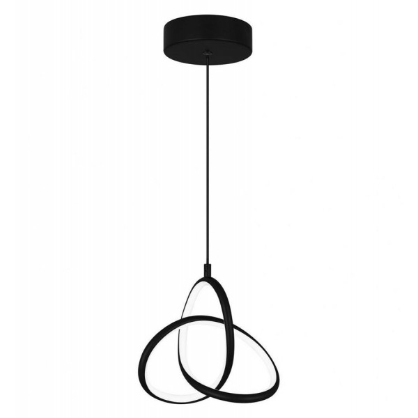 POWERTECH LED φωτιστικό οροφής HLL-0123, 15W, 4000K, Φ22cm x 1m, μαύρο - Φωτιστικά Οροφής