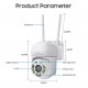 POWERTECH smart κάμερα PT-1144, 2MP, Wi-Fi, PTZ, IP65