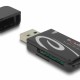 DELOCK card reader 91602 για SD & micro SD, USB, 480Mbps, μαύρο