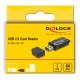 DELOCK card reader 91602 για SD & micro SD, USB, 480Mbps, μαύρο