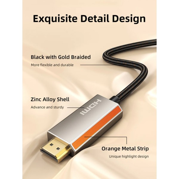 CABLETIME καλώδιο USB-C σε HDMI CT-CMHD8K, 8K/60Hz, 3m, μαύρο - Σύγκριση Προϊόντων