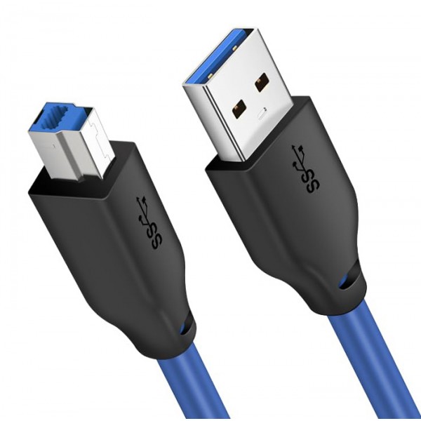 CABLETIME καλώδιο USB σε USB Type B CT-C160-U3-AMBM, 5Gbps, 1m, μπλε - Σύγκριση Προϊόντων