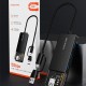 CABLETIME USB hub CT-HUBT3-PB, 4x θυρών, 5Gbps, USB/USB-C σύνδεση, μαύρο