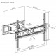 POWERTECH επιτοίχια βάση τηλεόρασης PT-1130, 37-80", έως 40kg, full motion