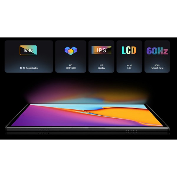 CHUWI tablet Hi10 XPro, 10.1" HD, 4/128GB, 4G, 5000mAh, Android 13, γκρι - Tablet - Parts