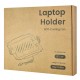 BRATECK βάση & ψύξη laptop NBH-8GL για βάση VESA, RGB, έως 17", μαύρη