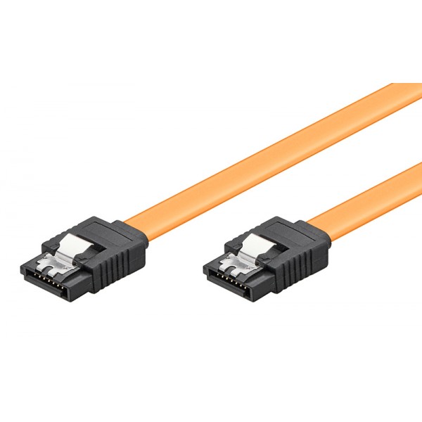 POWERTECH Καλώδιο SATA III 7-pin σε 7-pin CAB-W024, Metal Clip, 0.4m - Powertech