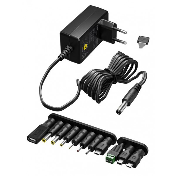 GOOBAY επιτοίχιος φορτιστής 64568, 3V-12V, 12W/1A, 12 tips - Σύγκριση Προϊόντων