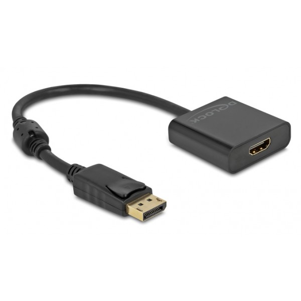 DELOCK αντάπτορας DisplayPort σε HDMI 63585, 4K/30Hz, active, μαύρος