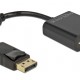 DELOCK αντάπτορας DisplayPort σε VGA 61006, 1920x1200p, passive, μαύρος