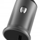 POWERTECH φορτιστής αυτοκινήτου PT-1147, USB-C, 30W PD, γκρι