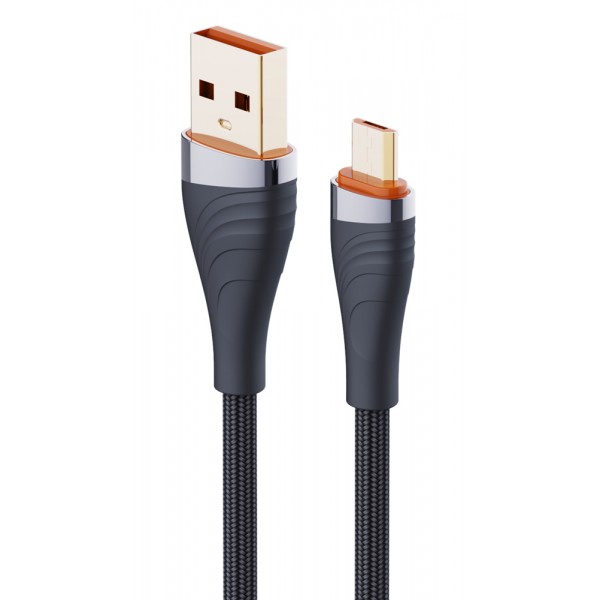 LDNIO καλώδιο micro USB σε USB LS691, 30W, 1m, γκρι - LDNIO
