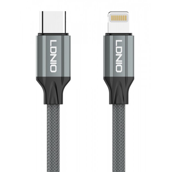 LDNIO καλώδιο Lightning σε USB-C LC441I, 30W PD, 1m, γκρι - LDNIO