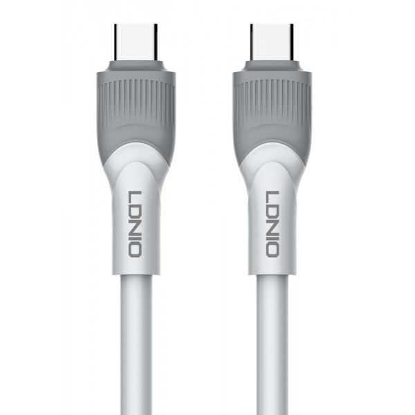 LDNIO καλώδιο USB-C σε USB-C LC601C, 100W PD, 1m, γκρι - LDNIO