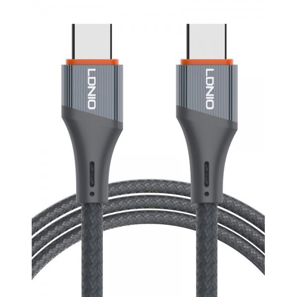 LDNIO καλώδιο USB-C σε USB-C LC631C, 65W PD, 1m, γκρι - LDNIO
