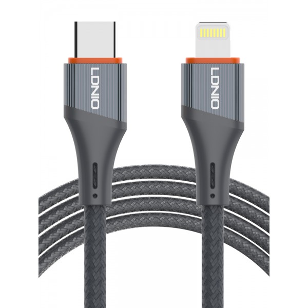 LDNIO καλώδιο Lightning σε USB-C LC631I, 30W PD, 1m, γκρι - LDNIO