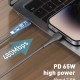 LDNIO καλώδιο USB-C σε USB-C LC671C, 65W PD, 1m, γκρι