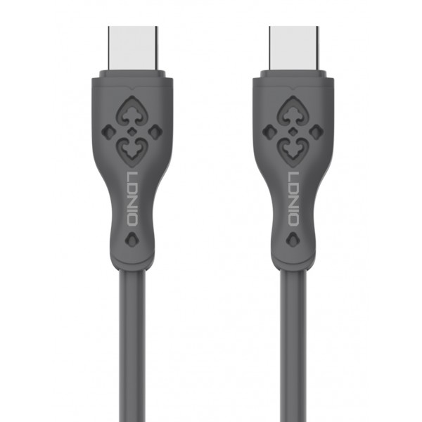 LDNIO καλώδιο USB-C σε USB-C LC811C, 65W PD, 1m, γκρι - LDNIO