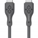 LDNIO καλώδιο USB-C σε USB-C LC811C, 65W PD, 1m, γκρι